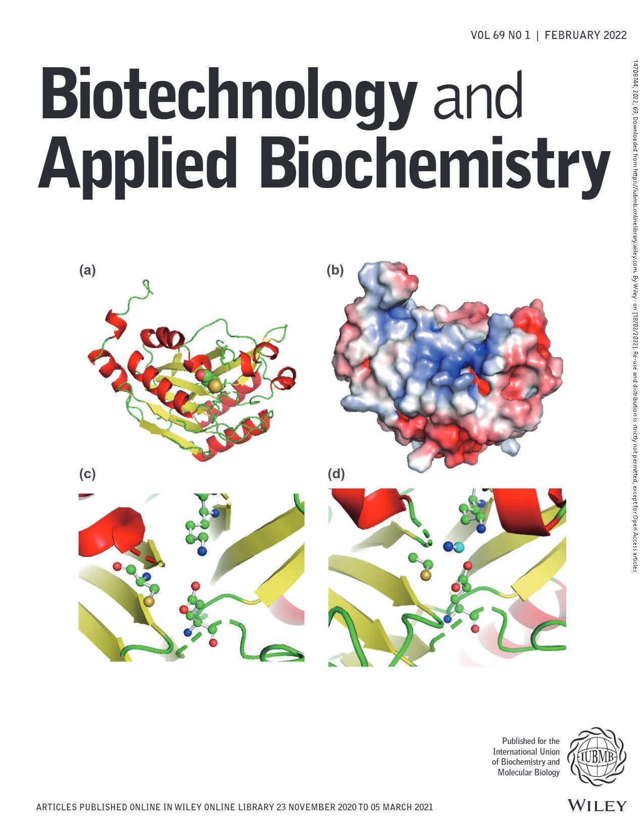 Biotechnology and Applied Biochemistry cover